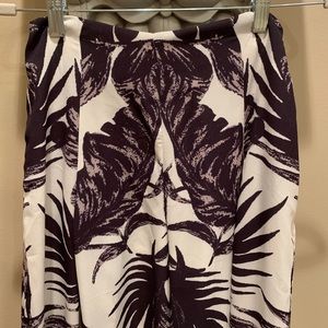 Small Black/White Printed Palazzo Pants
